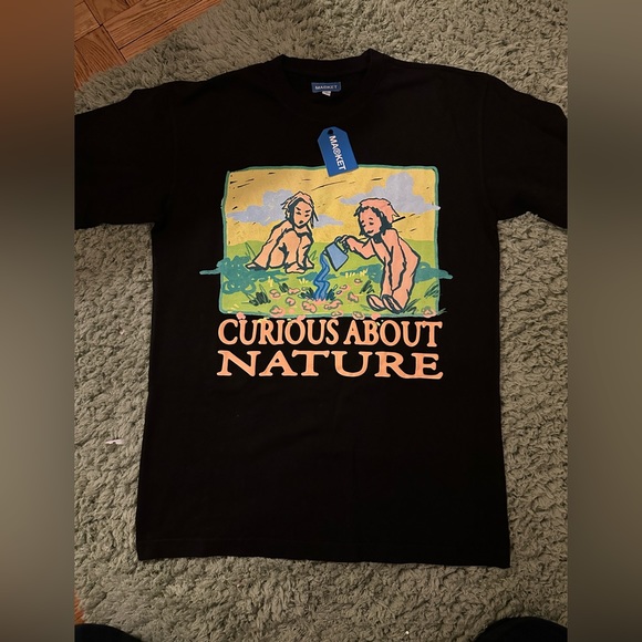 NWT Market CURIOUS ABOUT NATURE T-SHIRT Size Medium - Picture 1 of 8